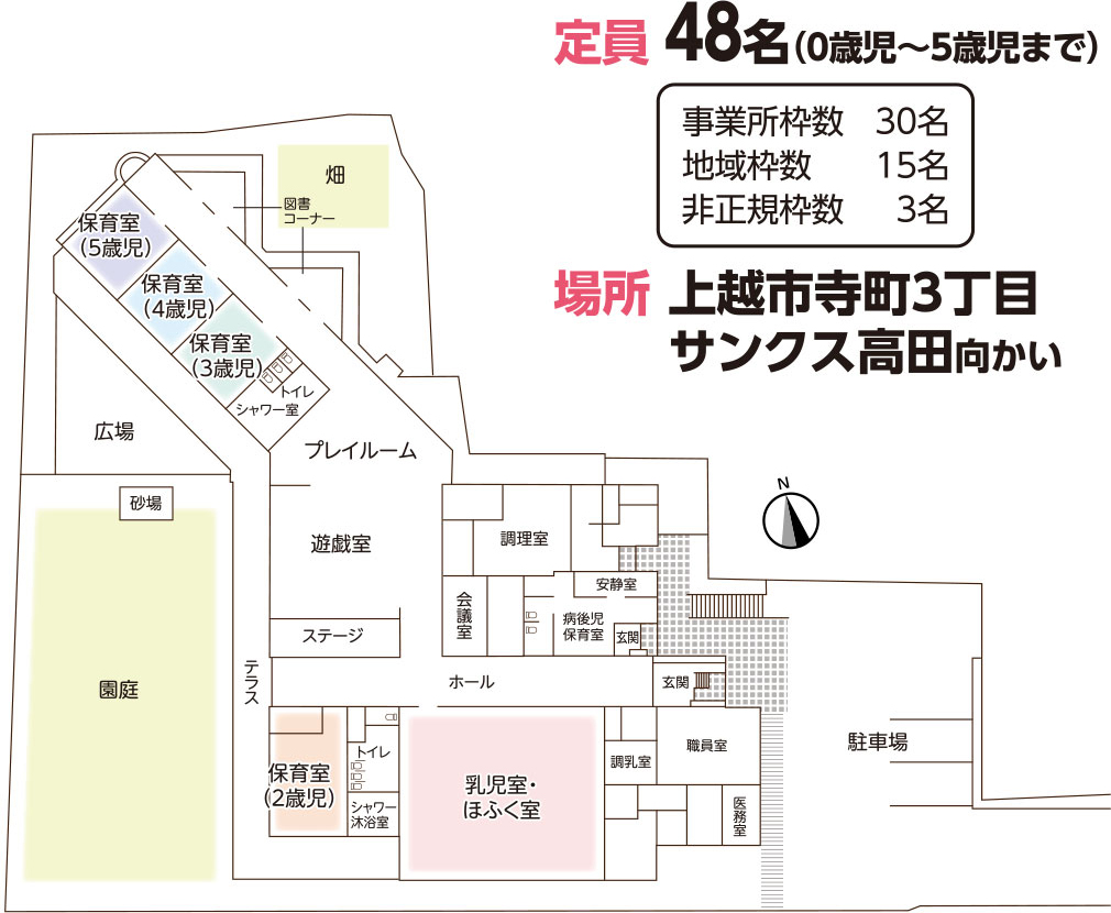 平面図:ベビーサンクスすくすく寺町
